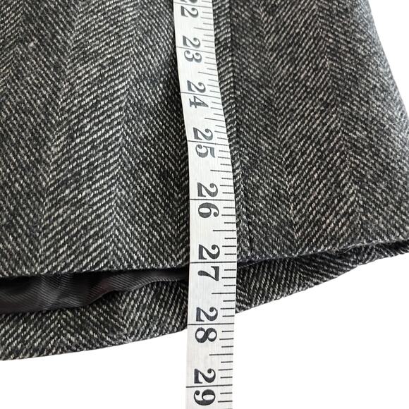 Zara Rare Gray Stripe Removable Faux Fur Collar Blazer Jacket Size Small - Picture 9 of 11